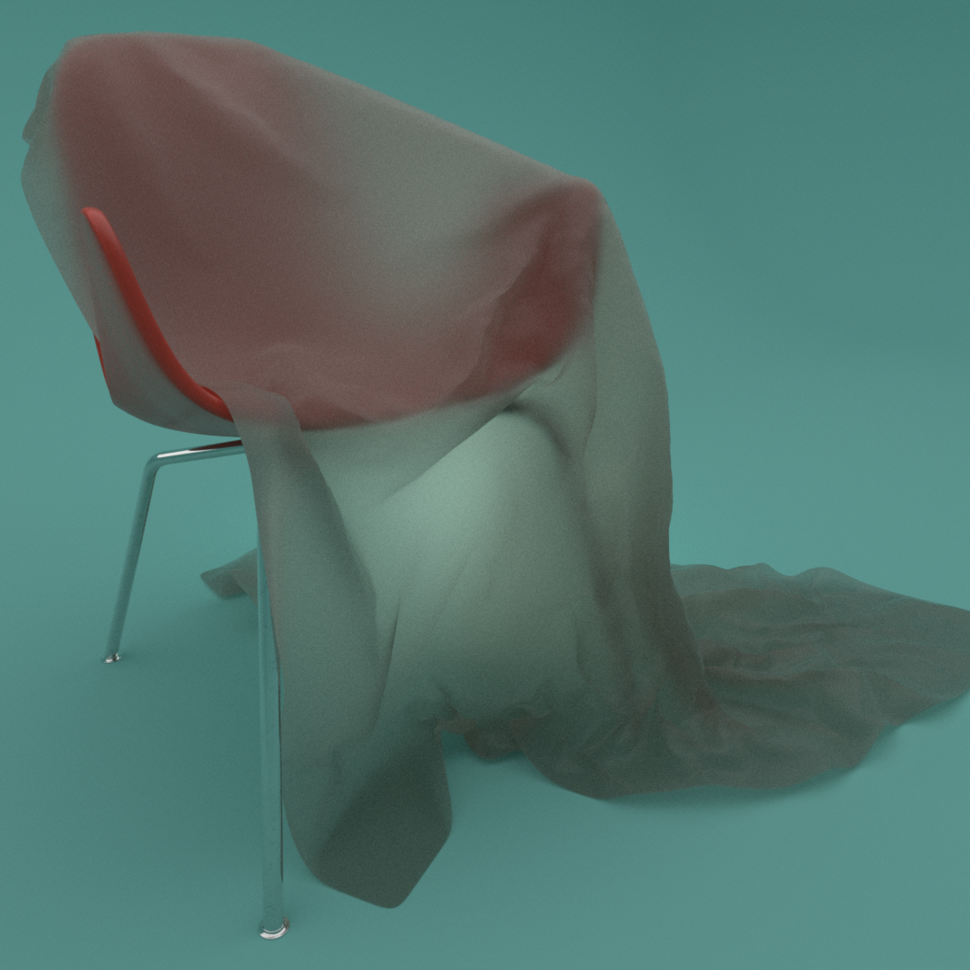 Chair swan + cloth