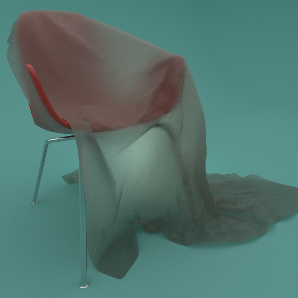 Chair swan + cloth