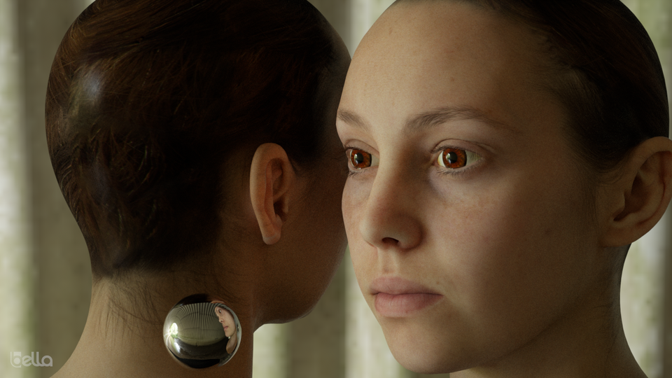 Wikihuman Emilyv2 + ambientcg HDRIs